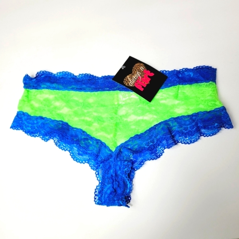 New Always A Flirt Sheer Lace Woman's Sexy Undies Small Underwear